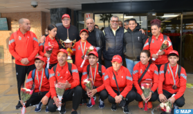 Casablanca: cérémonie en l'honneur de la sélection marocaine juniors de pétanque, médaillée de bronze au Championnat du monde