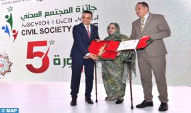 Remise à Rabat du Prix de la société civile 2023