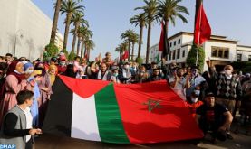 Rabat: Sit-in de solidarité avec le peuple palestinien